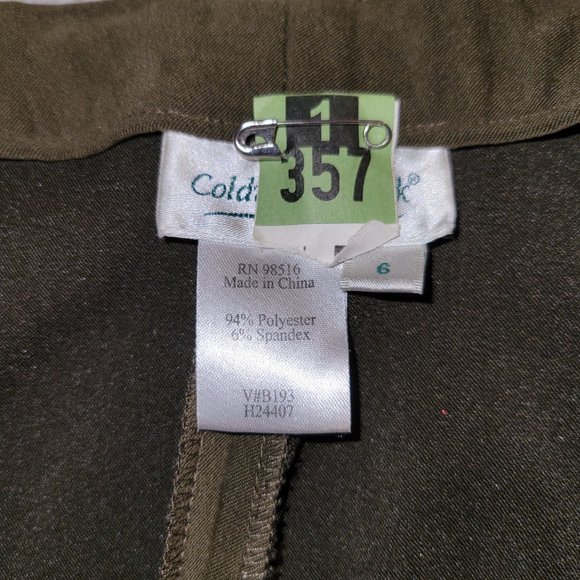 Olive Green Faux Suede Pants - Picture 6 of 7